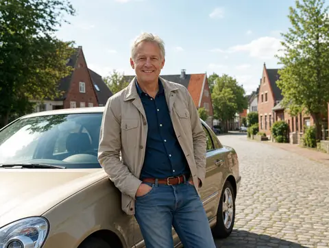 Verkäufer aus Melsungen mit dem verkauften Fahrzeug